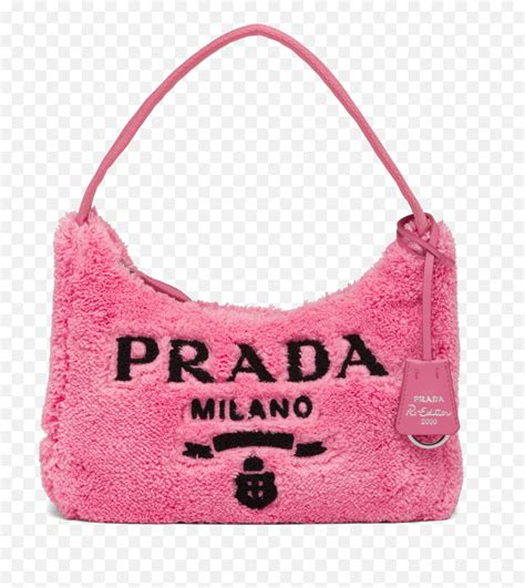 pink prada hand bag|pink fluffy prada bag.